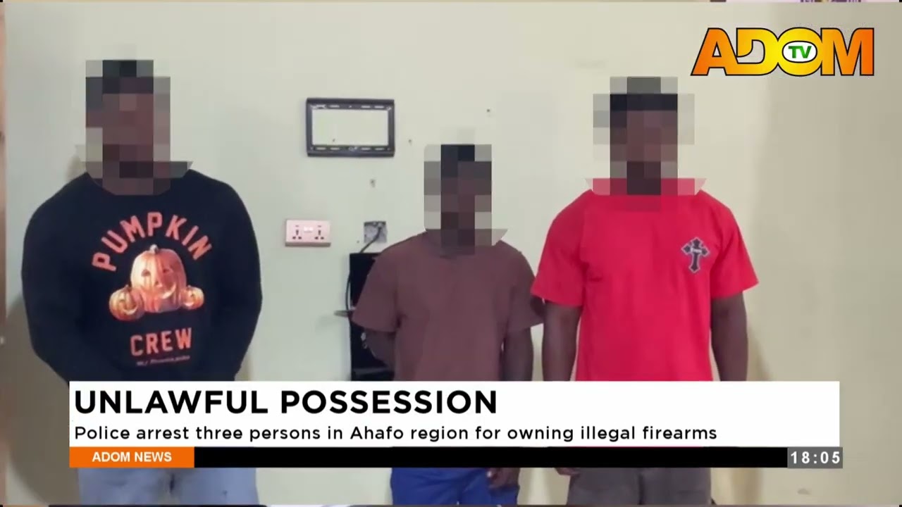 Unlawful Possession: Police arrest three persons in Ahafo region for owning illegal firearms - News