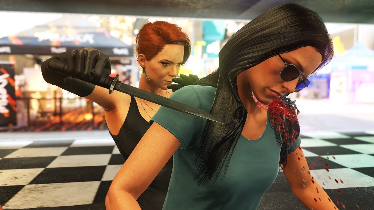 HITMAN 2 Miami Diana Knife Kill Everyone Ghost Mode