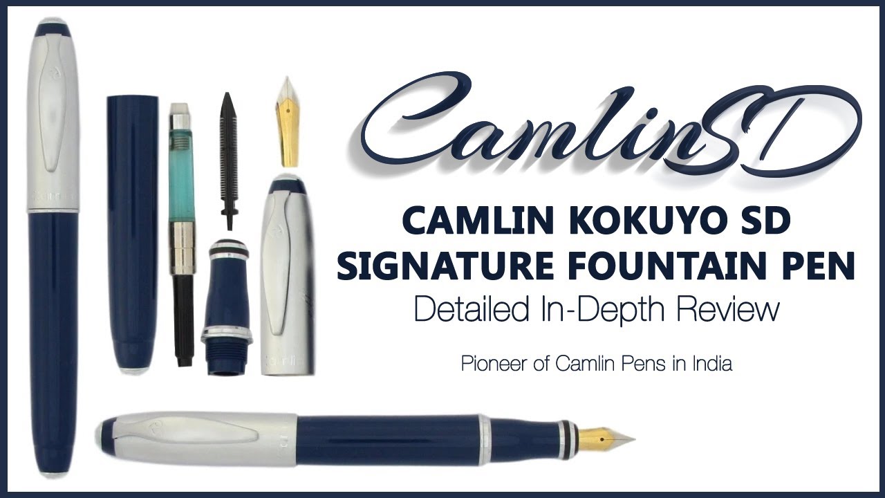 Camlin Kokuyo SD  Signature Fountain Pen Detailed In-Depth Review | Pioneer of Camlin Fountain Pens