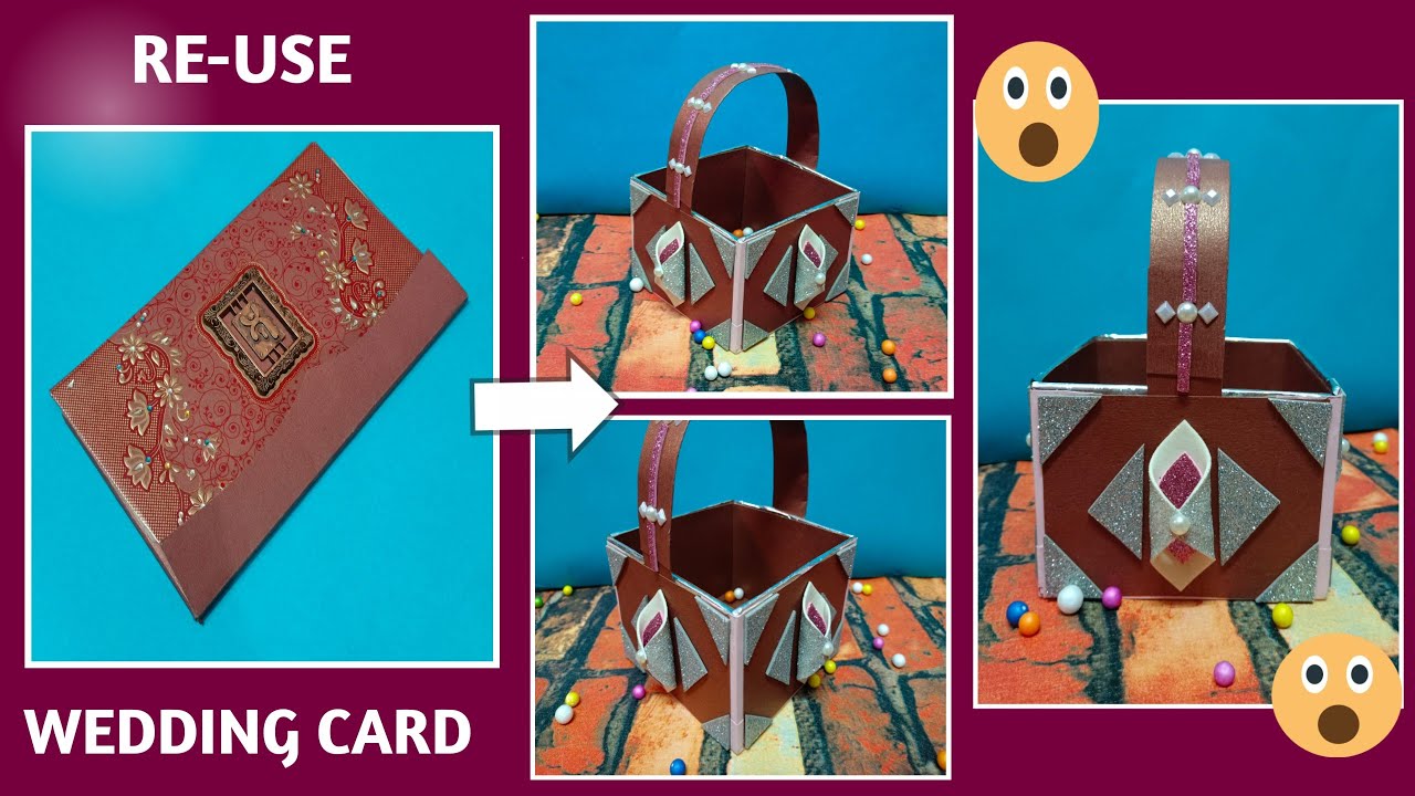best out of waste / wedding card craft ideas / waste material craft ideas / B's pitara