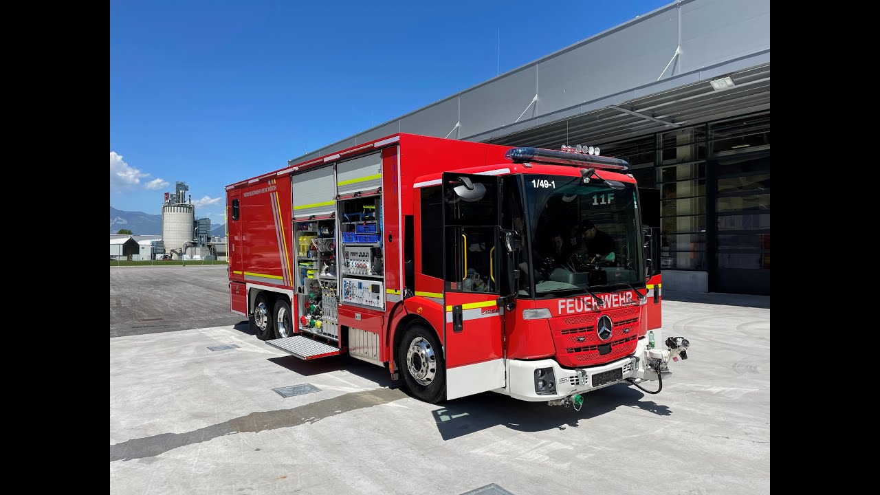 Industrielöschfahrzeug (ILF) auf Mercedes Benz Econic 2635 L 6×2/4 für Daimler Truck AG in Wörth