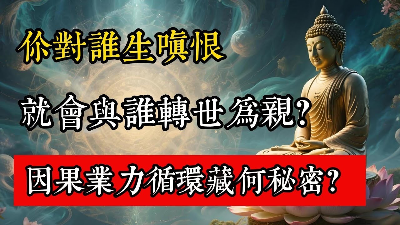 你對誰生嗔恨，就會與誰轉世為親，因果業力循環藏何秘密？#佛教 #佛家 #佛法 #佛學知識 #佛學智慧 #修心修行 #佛教文化 #禪悟人生 #傳統文化