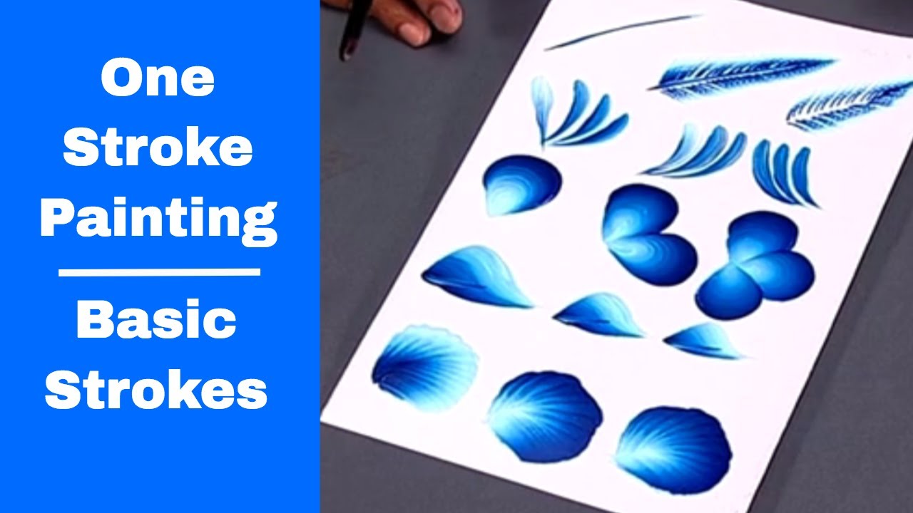 (Tamil) Part 1 - One Stroke Painting - Basic strokes in One Stroke Painting | Pramod Joseph