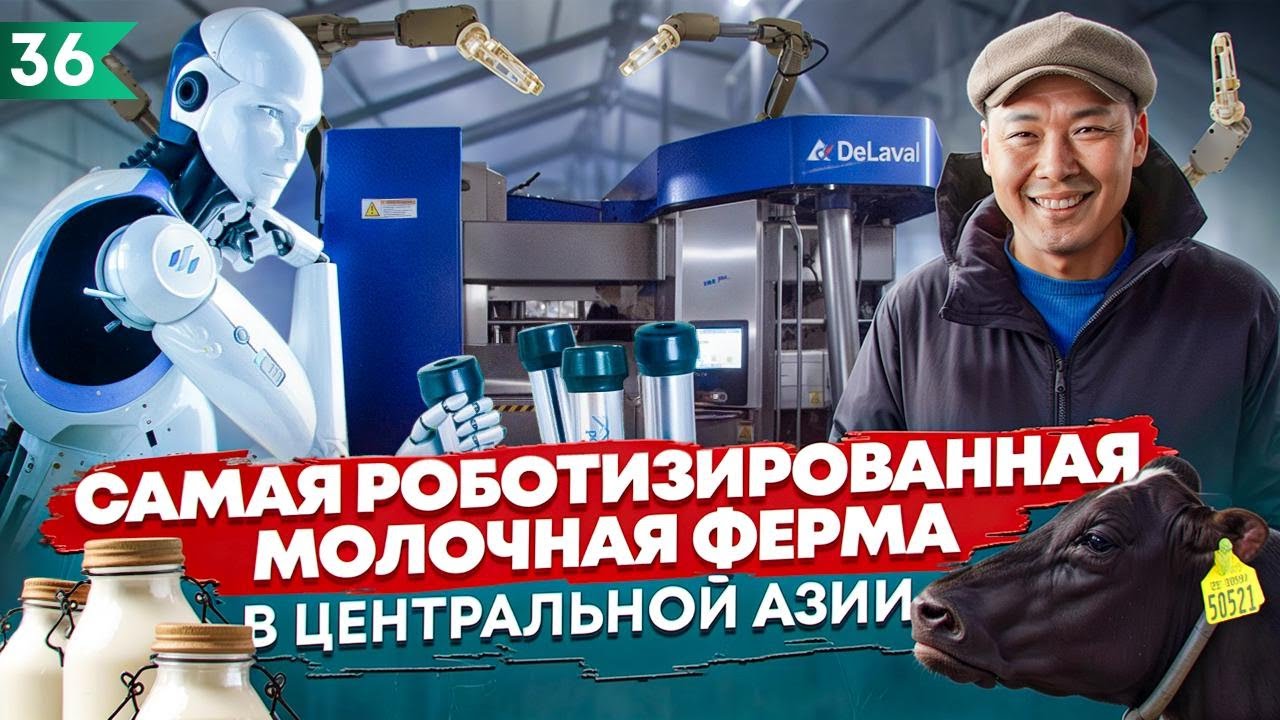 Ферма будущего: роботы доят коров!
