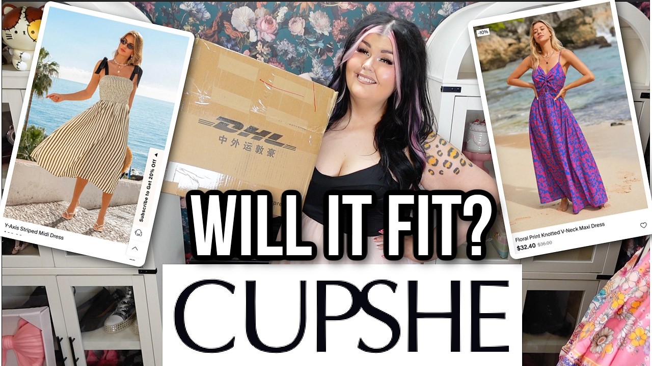 WILL IT FIT A PLUS SIZE PERSON? CUPSHE SPRING DRESS HAUL