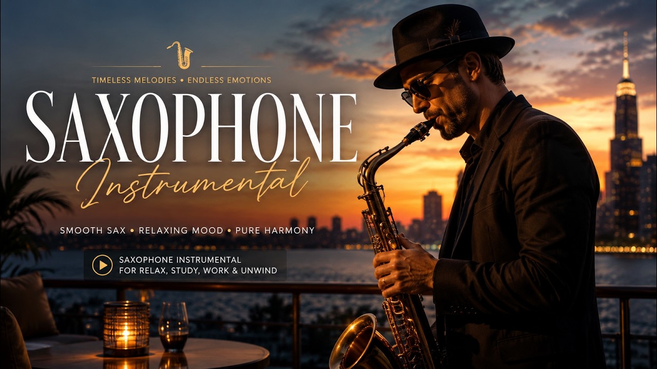 Moonlight Sax Jazz 🌙 Relaxing Night Music for Stress Relief, Quiet Evenings & Peaceful Mood