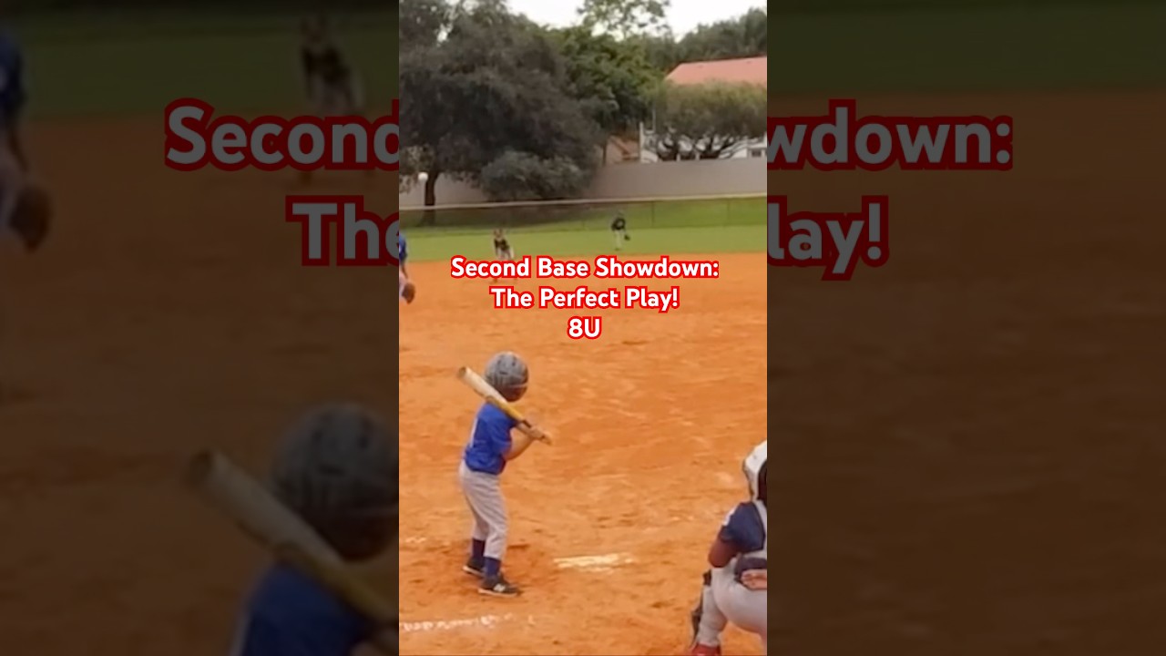 Crusial Tag Out  at Second Base! ⚾️ #shorts #baseball #beisbolista #playball