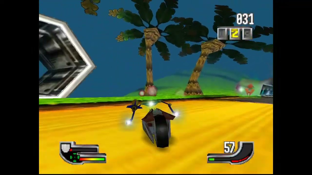 Extreme-G (Nintendo 64, PAL). Shoot 'em up. Space Station 3. Score: 35 #nintendo #n64 #racing #game