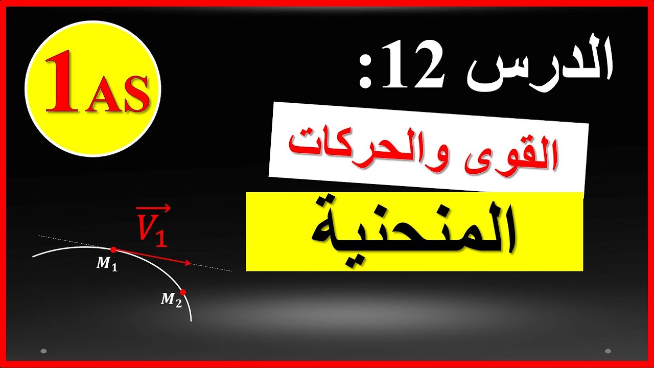 الدرس 12: ملخص درس القوى والحركة المنحنية - فيزياء - أولى ثانوي علمي