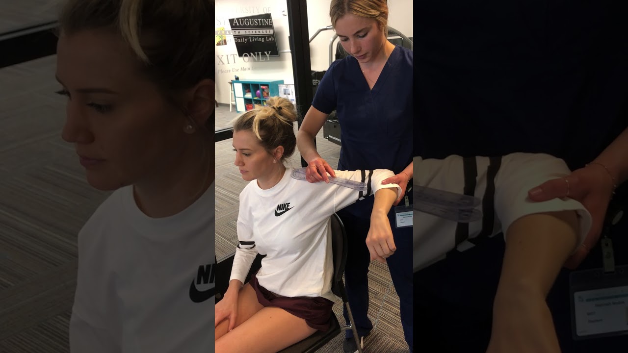 Goniometry Shoulder Horizontal Abduction & Adduction