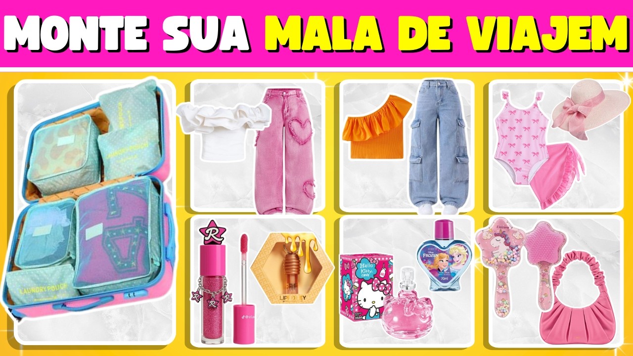 ✈️✨MONTE SUA MALA DE VIAGEM DOS SONHOS! 🧳 | Jogo Das Escolhas | Globo Quiz