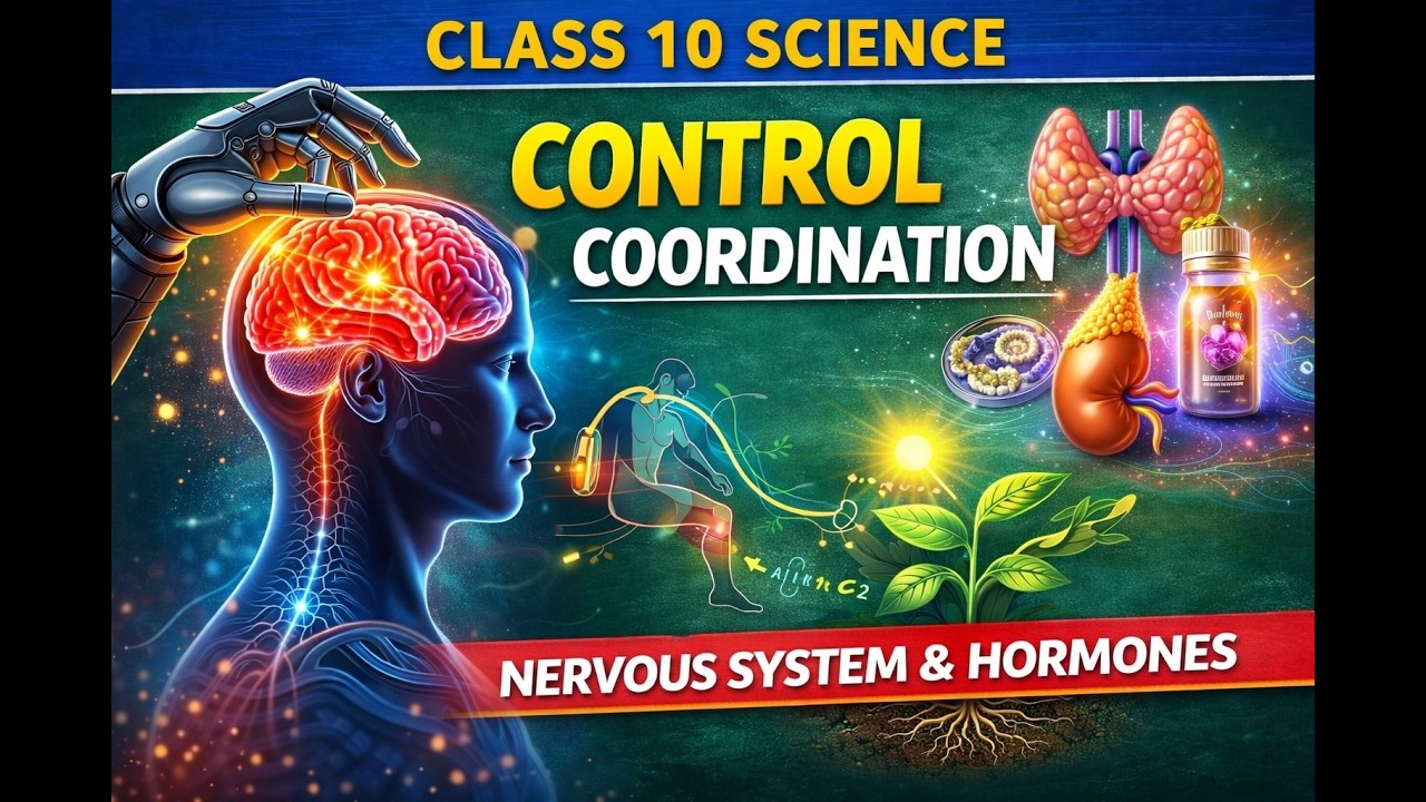 🔥 Control and Coordination | Full Chapter Explained Simply | Class 10 Science | Board 2026