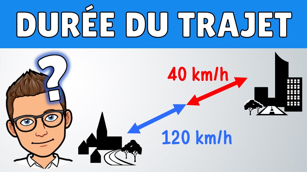 Calculer la dur&eacute;e du trajet entre 2 villes | vitesse, distance, dur&eacute;e