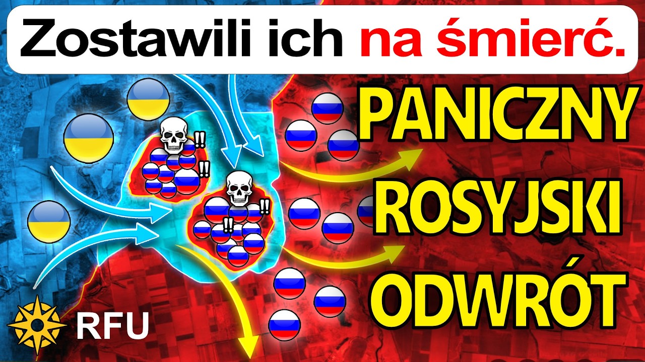 Rosjanie porzucają swoich żołnierzy i uciekają w panice z krwawego piekła na froncie, by przeżyć