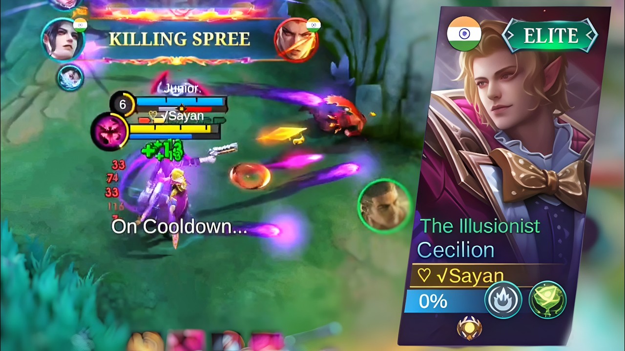 Cecilion is Crazy in Solo Rank🔥| MLBB