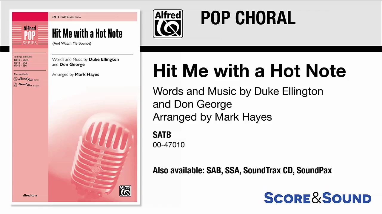 Hit Me with a Hot Note, arr. Mark Hayes – Score & Sound