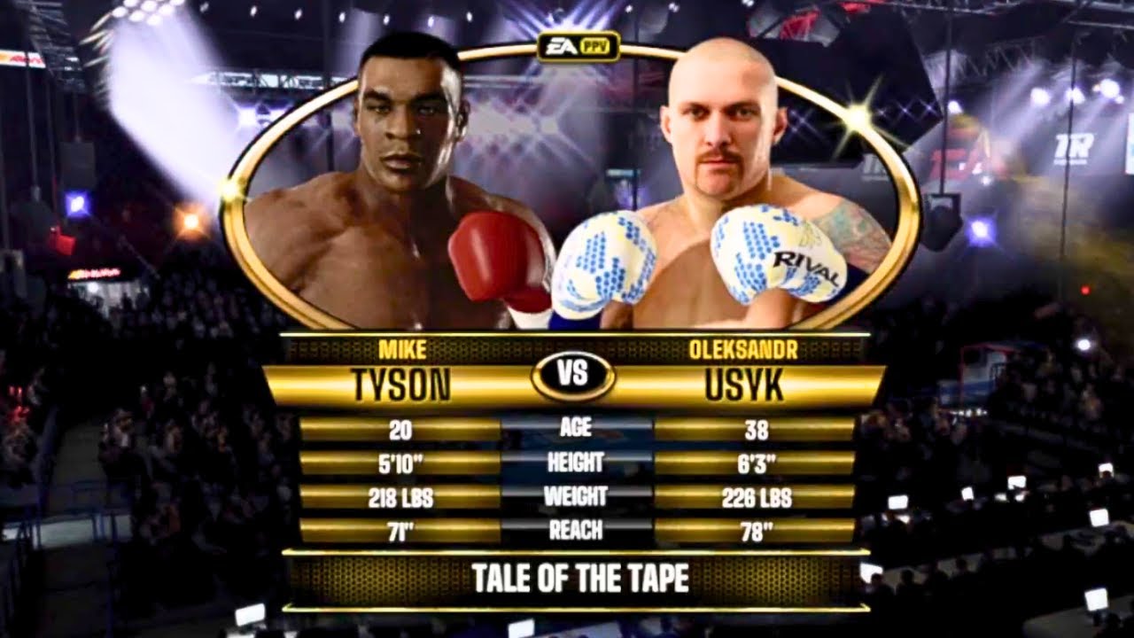 Mike Tyson vs Oleksandr Usyk FULL FIGHT | Fight Night Forever AI Simulation Gameplay (CPU vs CPU)