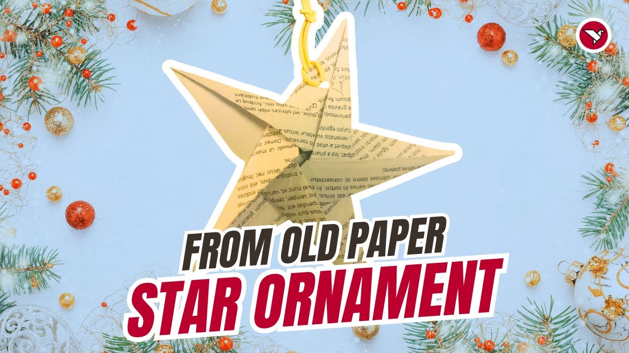 Origami Twist Fold Star | Holiday DIY with Minimal Materials!