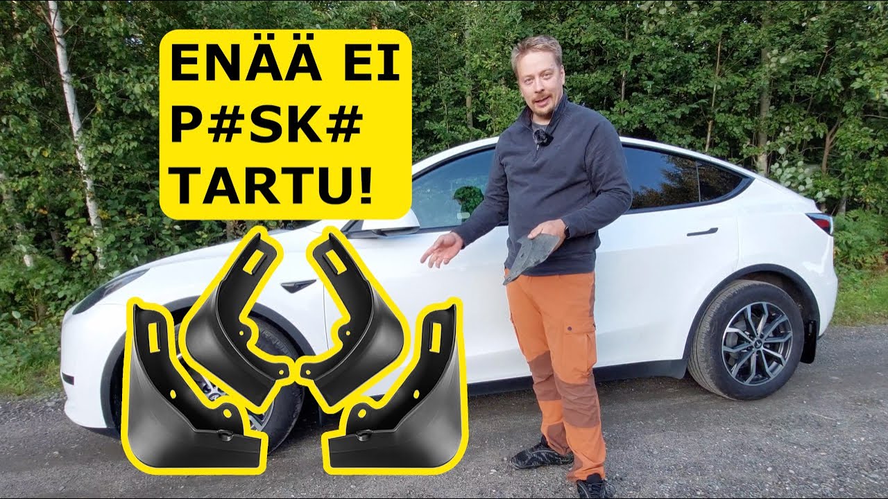 Tyylikkäät roiskeläpät Teslaan muutamalla kympillä!