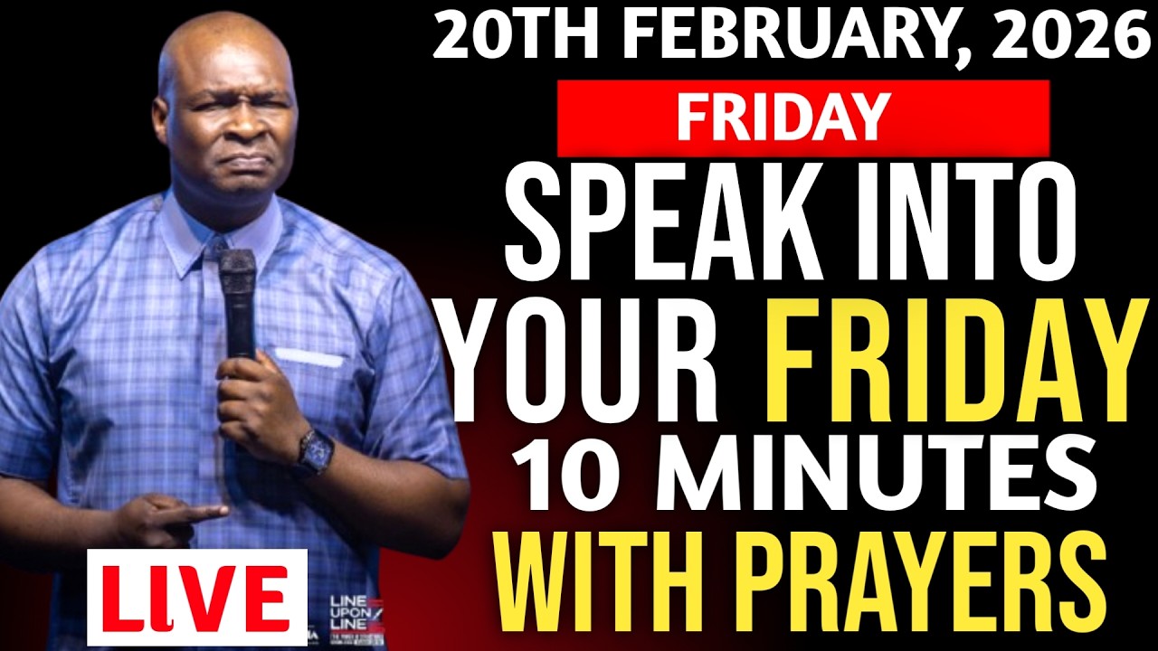 Friday 20th February,2026]Speak Into Early Morning Prayer | Spiritual Prayer-Apostle Joshua Selman