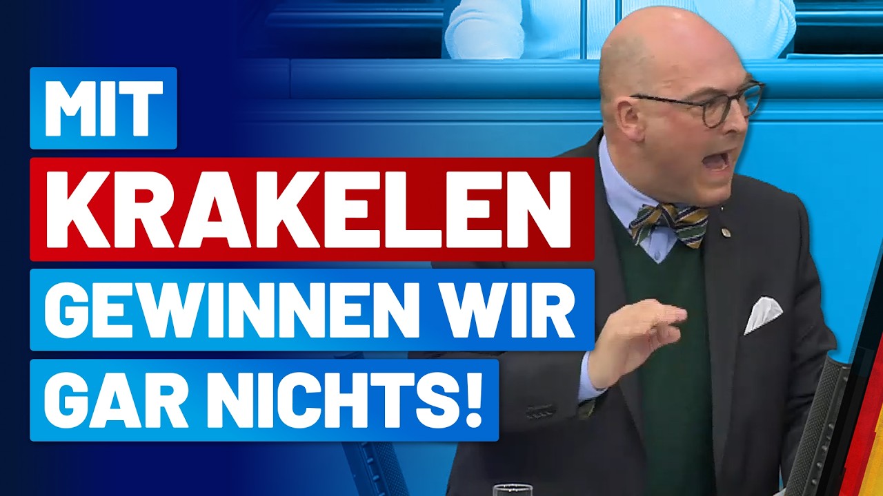 Dr. Christoph Birghan weist die Schreihälse im Saal zurecht! AfD-Fraktion im Bundestag