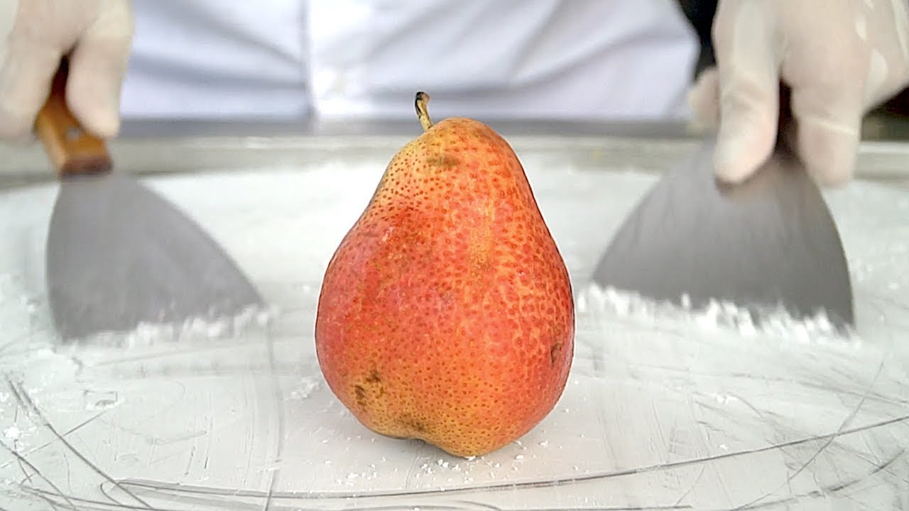 Ice Cream Rolls - USA Red Anjou Pears Ice Cream