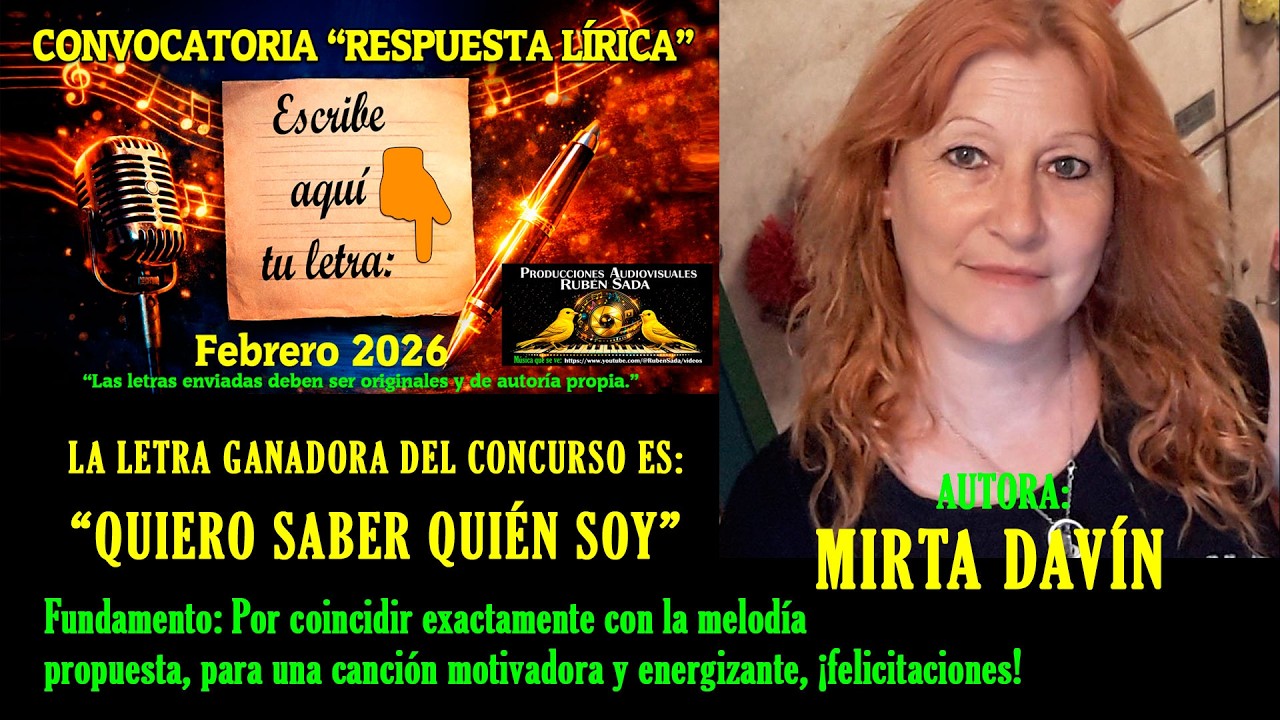 Quiero saber quién soy - Canción que ganó la convocatoria 