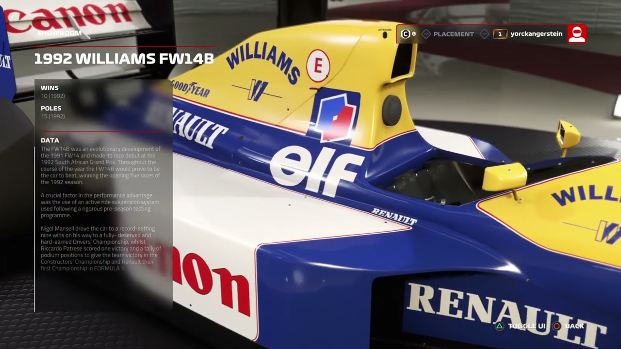 F1 2019 PS4 All Classic Cars in 3D plus Details