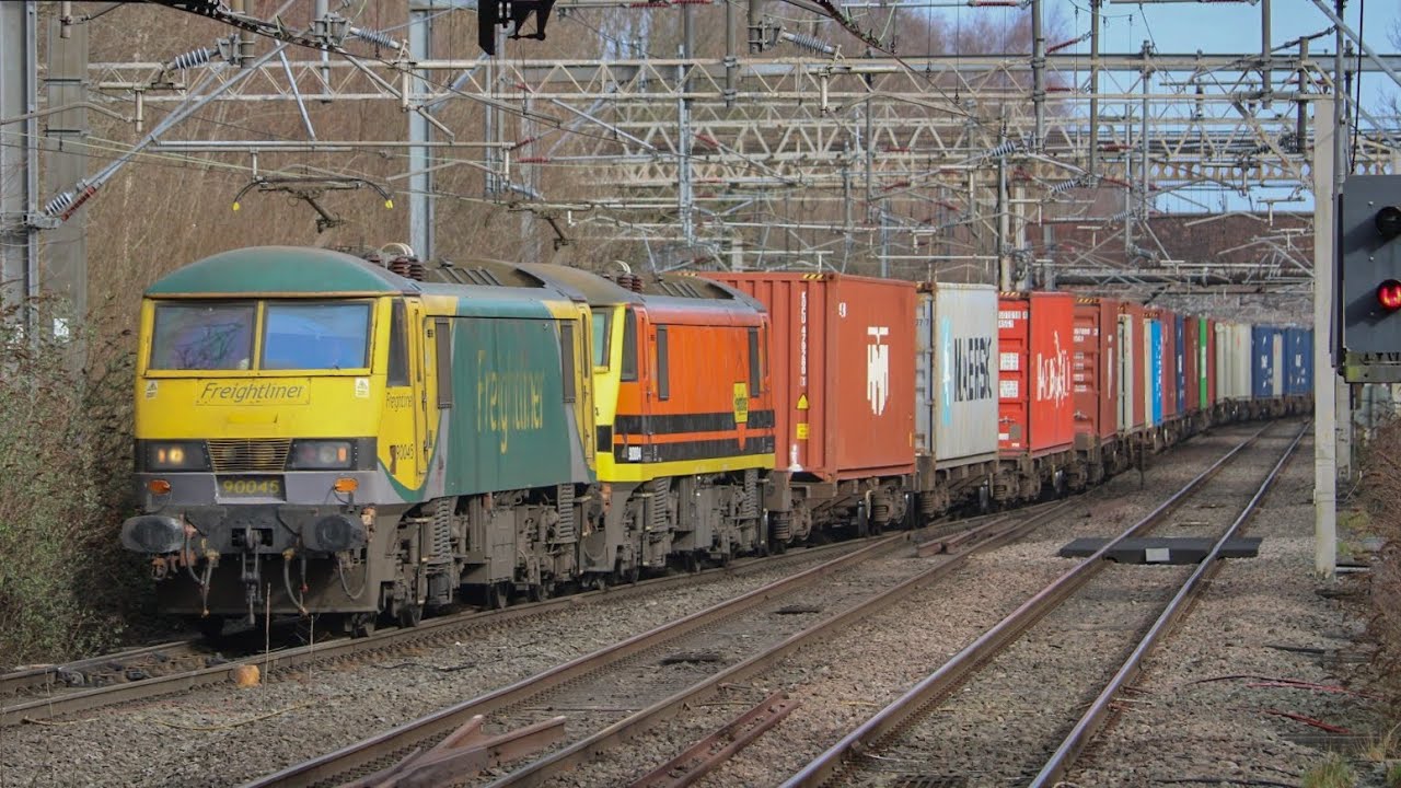 Trains around Doncaster, Manchester, Leeds, and Liverpool. (Including 37 convoy)