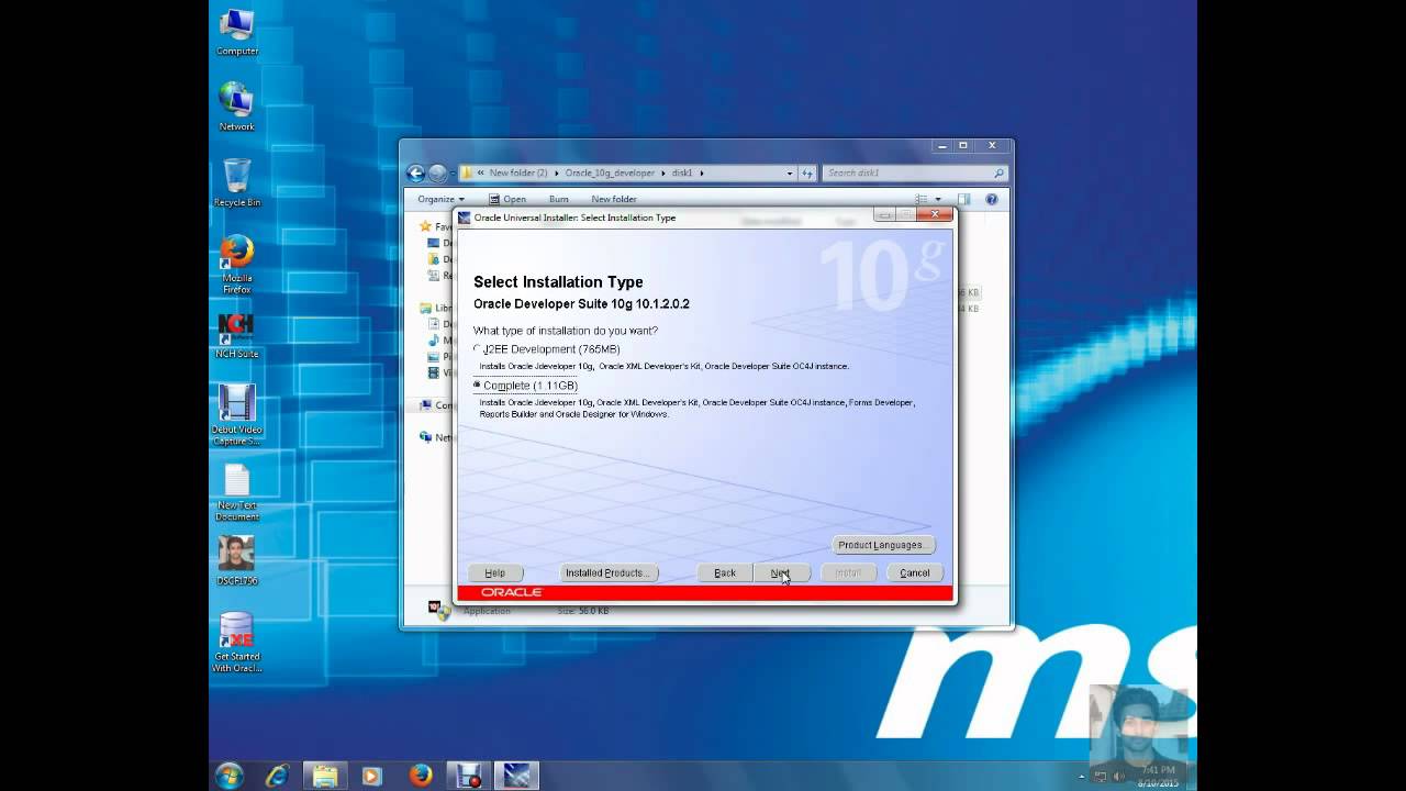 Oracle 10g Developer Suite Instalation