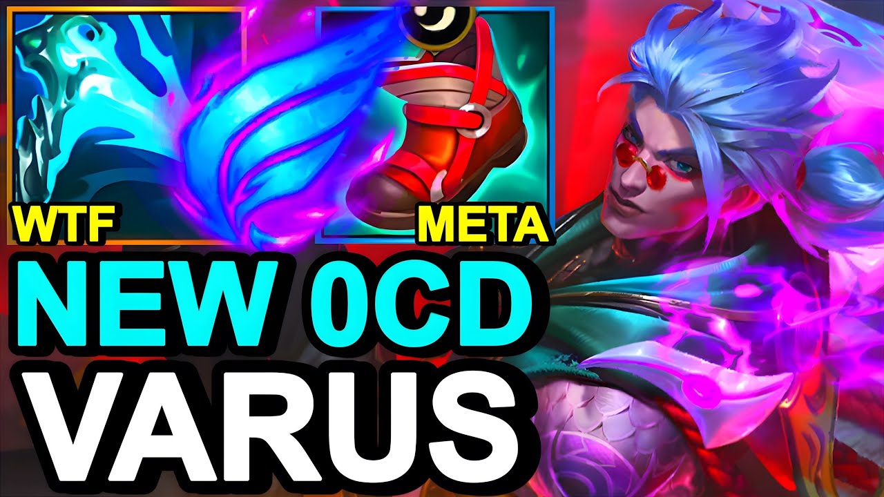 Wild Rift China Varus ADC - 20KILL New Essence Reaver Varus Build Runes - Sovereign Rank Gameplay