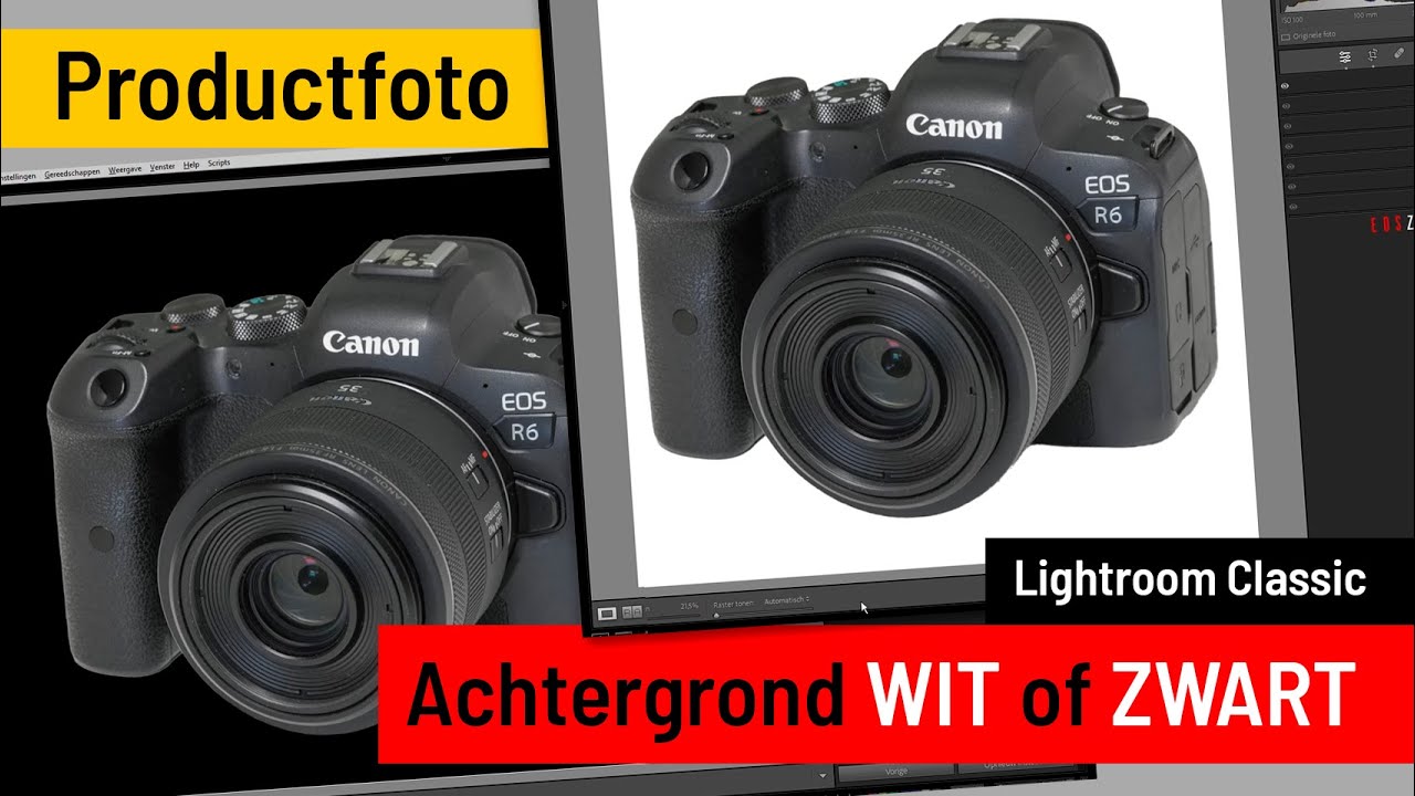 Lightroom Classic | Productfoto | Witte of zwarte achtergrond (Dutch)