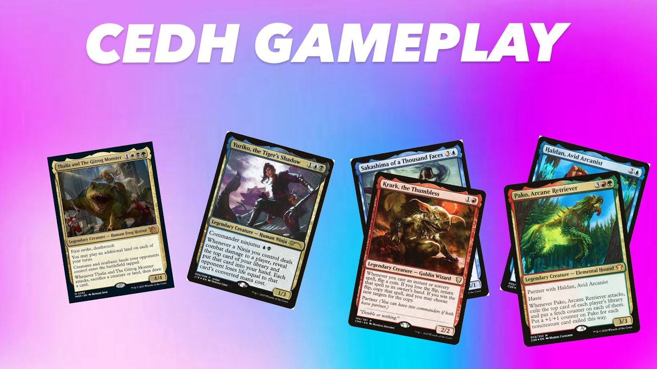 |CEDH gameplay| Thalia and Gitrog vs Pako/Haldan vs Kark/Sakashima vs Yuriko