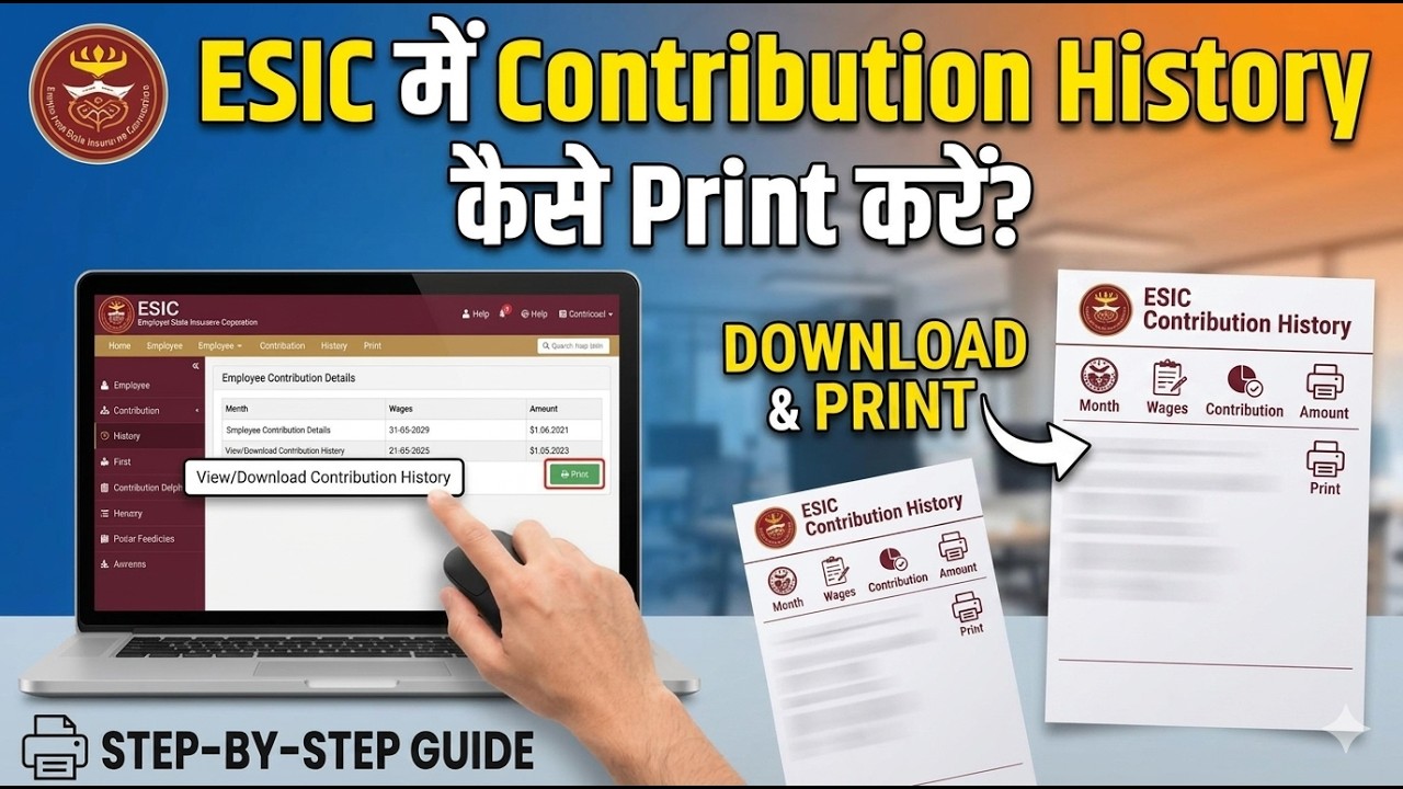 How to Check ESIC View Contribution History | ESIC Challan History Kaise Dekhe 2026