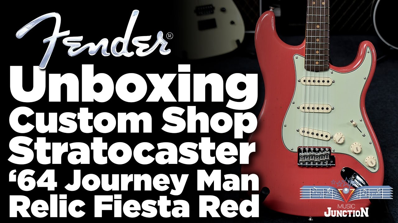 Music Junction: Fender Custom Shop 1964 Journeyman Stratocaster Faded Aged Fiesta Red