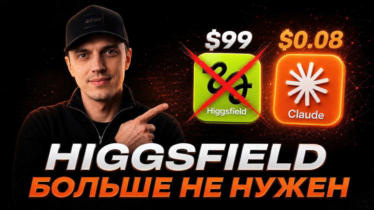 Этот СКИЛЛ Claude в 10 раз ДЕШЕВЛЕ Higgsfield | Самая дешевая генерация