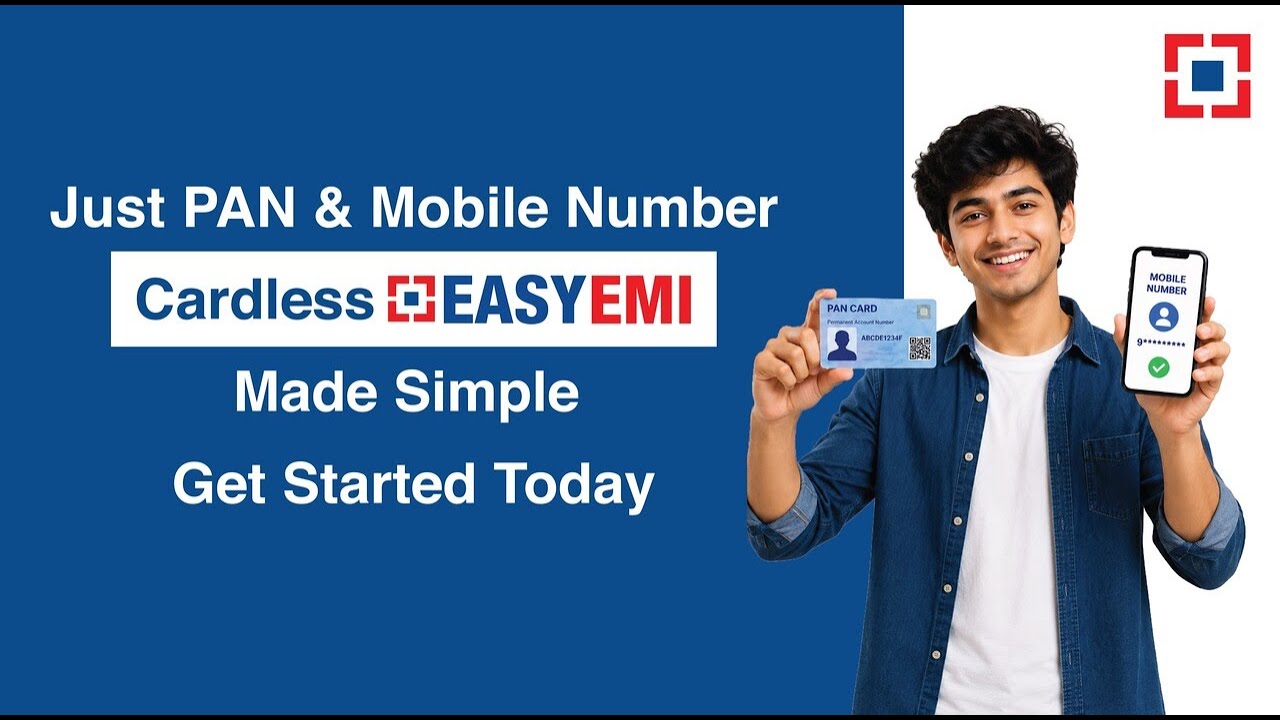 HDFC Bank Cardless EasyEMI: Just PAN and Mobile Number