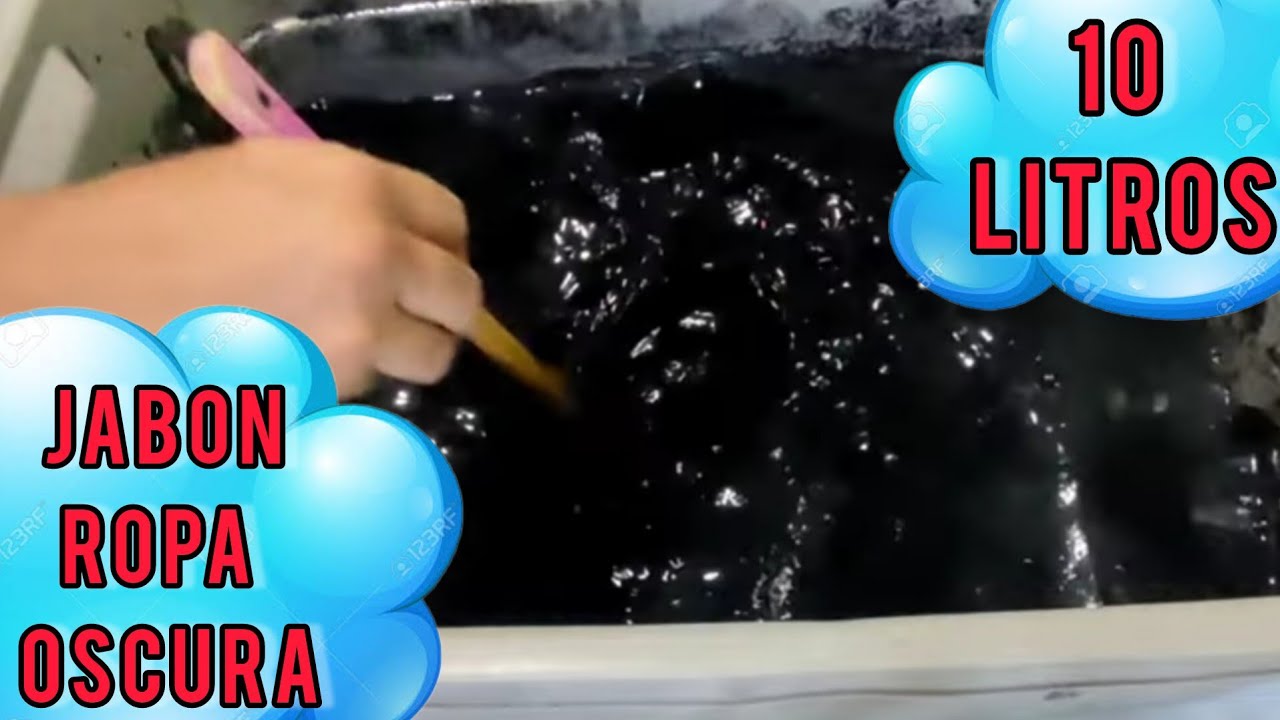 10 LT de JABON PARA ROPA NEGRA-OSCURA/ECONOMICO Y RINDE MUCHISIMO!!