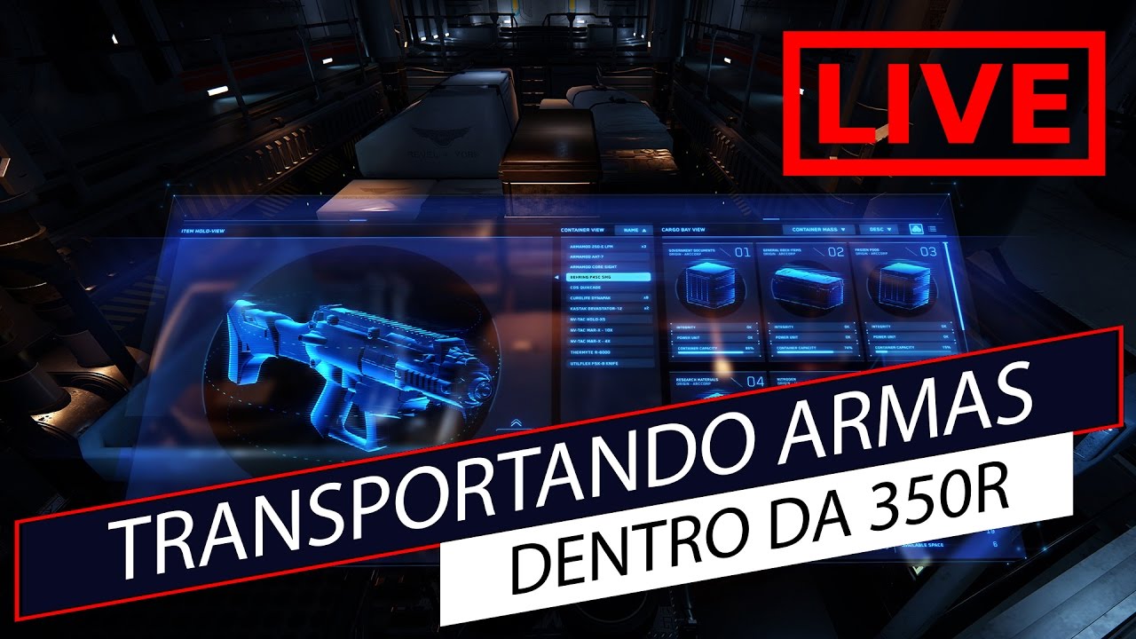 Star Citizen - Transportando armas na 350r #Ep74 pt-BR #streaming #gameplay
