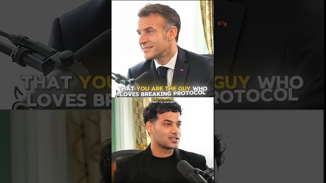 Emmanuel Macron Jogging In Mumbai Street😱🤯 || Emmanuel Macron Podcast ||#podcast #shorts #viral