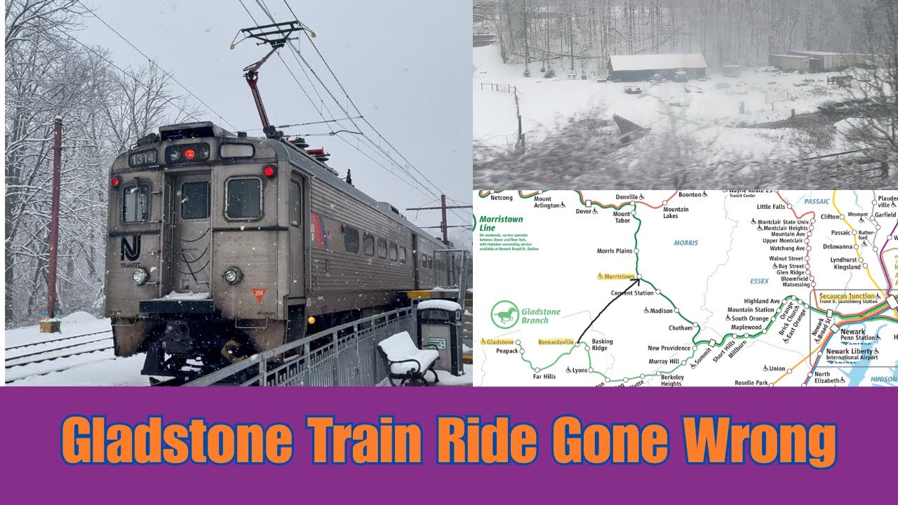 An Unexpected Train Journey from Gladstone to Secaucus in the Snow. The Challenges of Snow Travel.