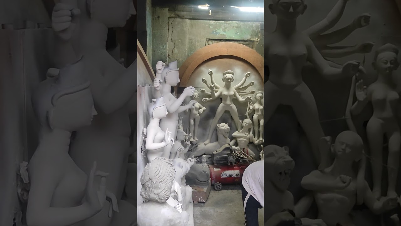 Kolkata kumartuli durga maa murti #kolkata #trending #shorts #art