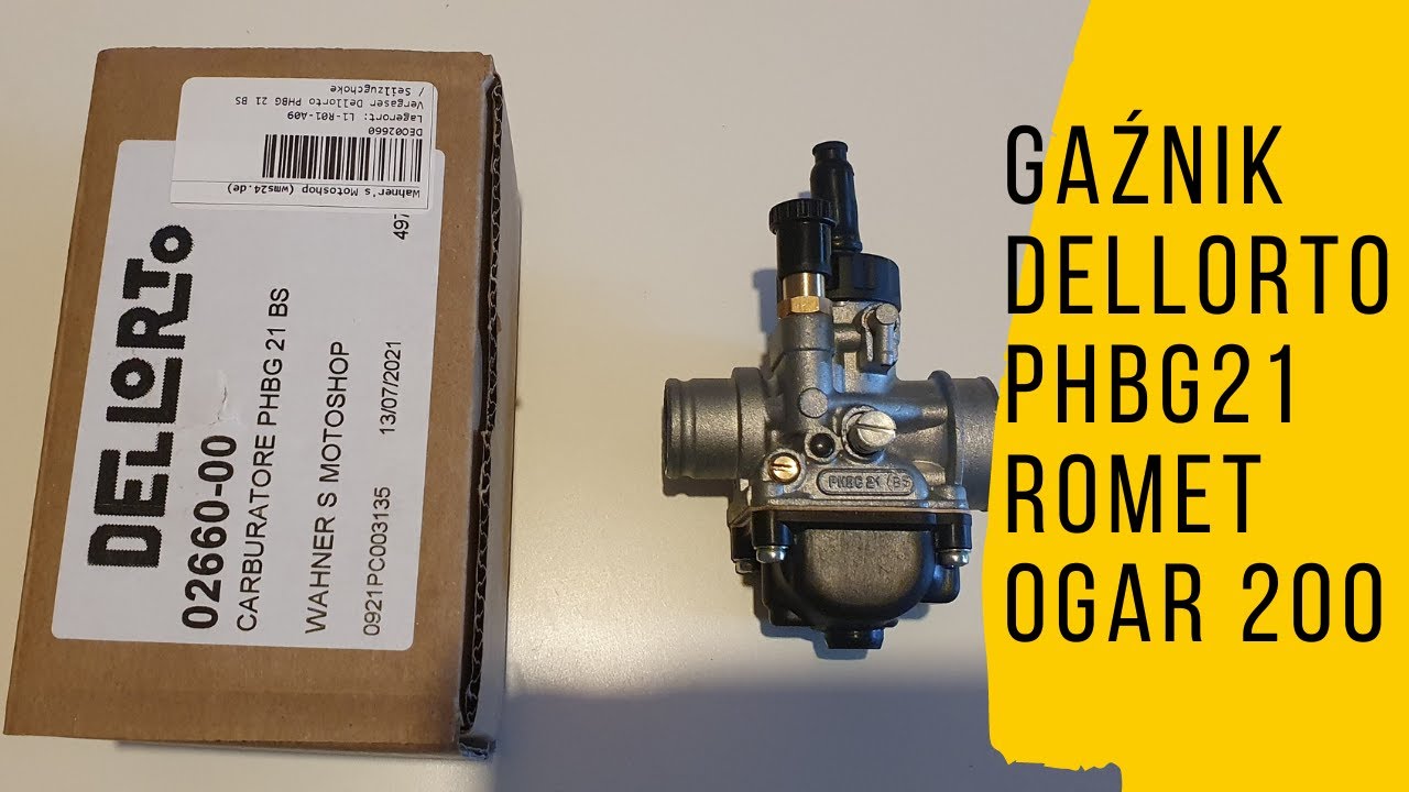 Gaźnik Dellorto PHBG 21 Unboxing. Romet Ogar 200 , Jawa 50