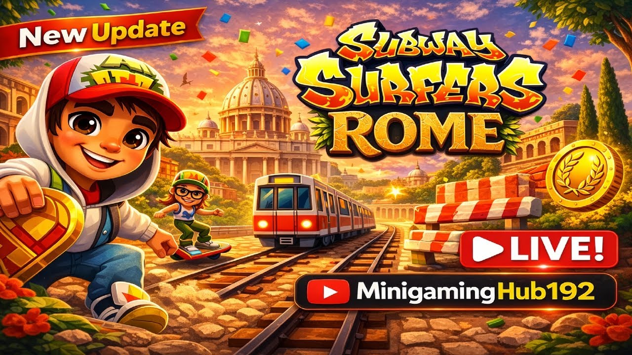 Subway Surfers Rome Live 🔴 | New Update #subwaysurfers #subwaysurferslive #shortsvideo #shorts