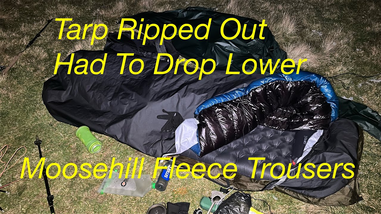 Tarp & Bivy Tarp Ripped Out Had To Drop Lower