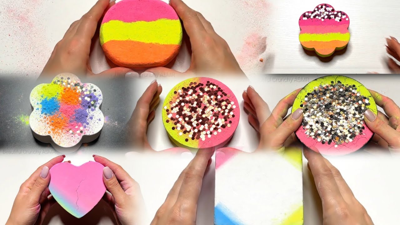 Compilation of Yummy Chalk Crushing ASMR | Oddly Satisfying Crunch
