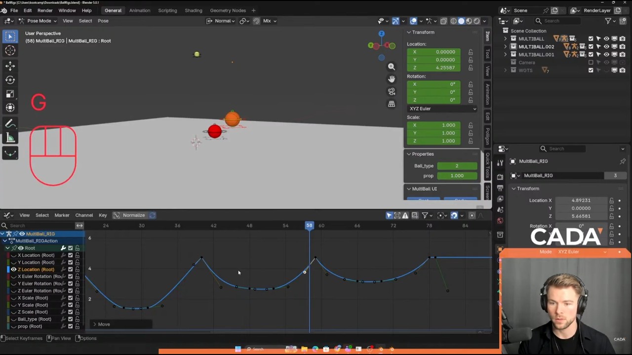 3D Bootcamp by CADA - Animation (Week 10 - 2026)