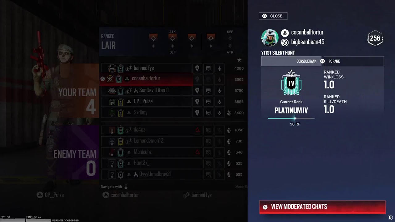 R6 ranked and drunk