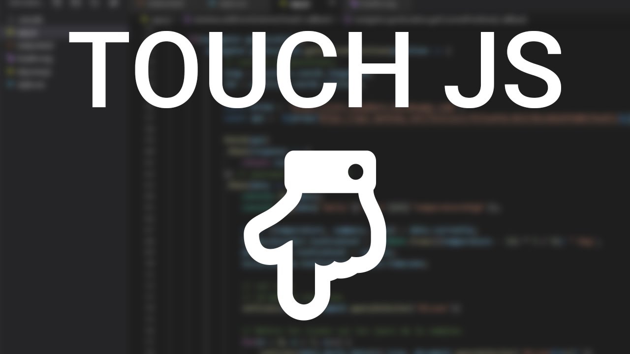 Les événements Touch en JavaScript