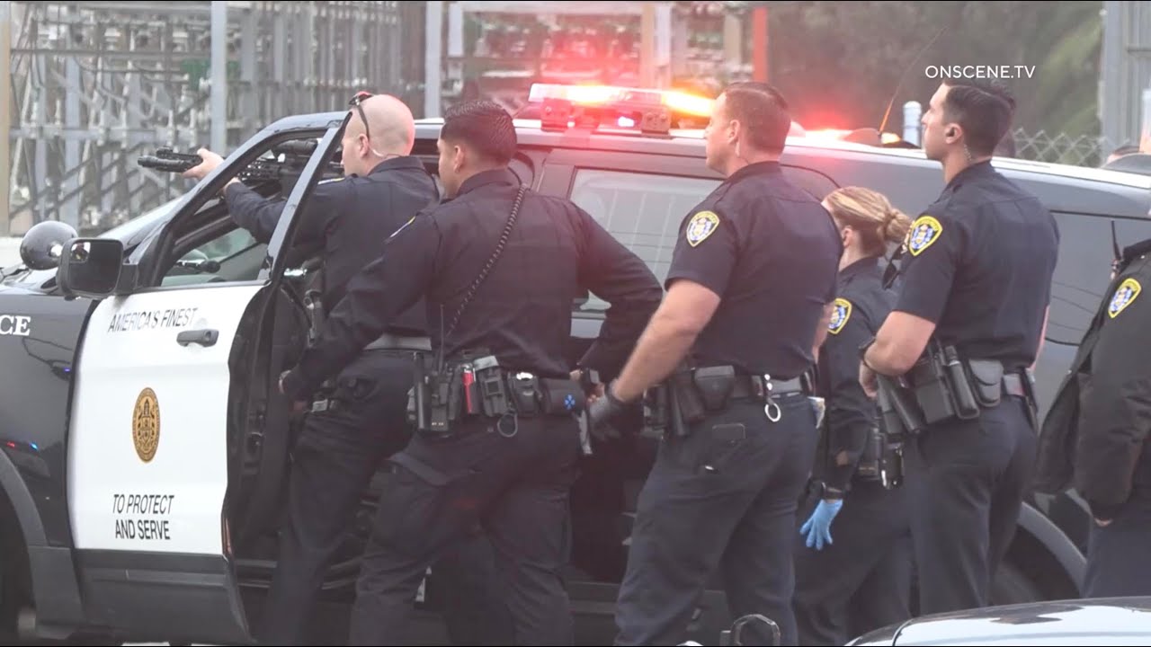 Wild Police Pursuit With Hostage Turns Into SWAT Standoff | San Diego